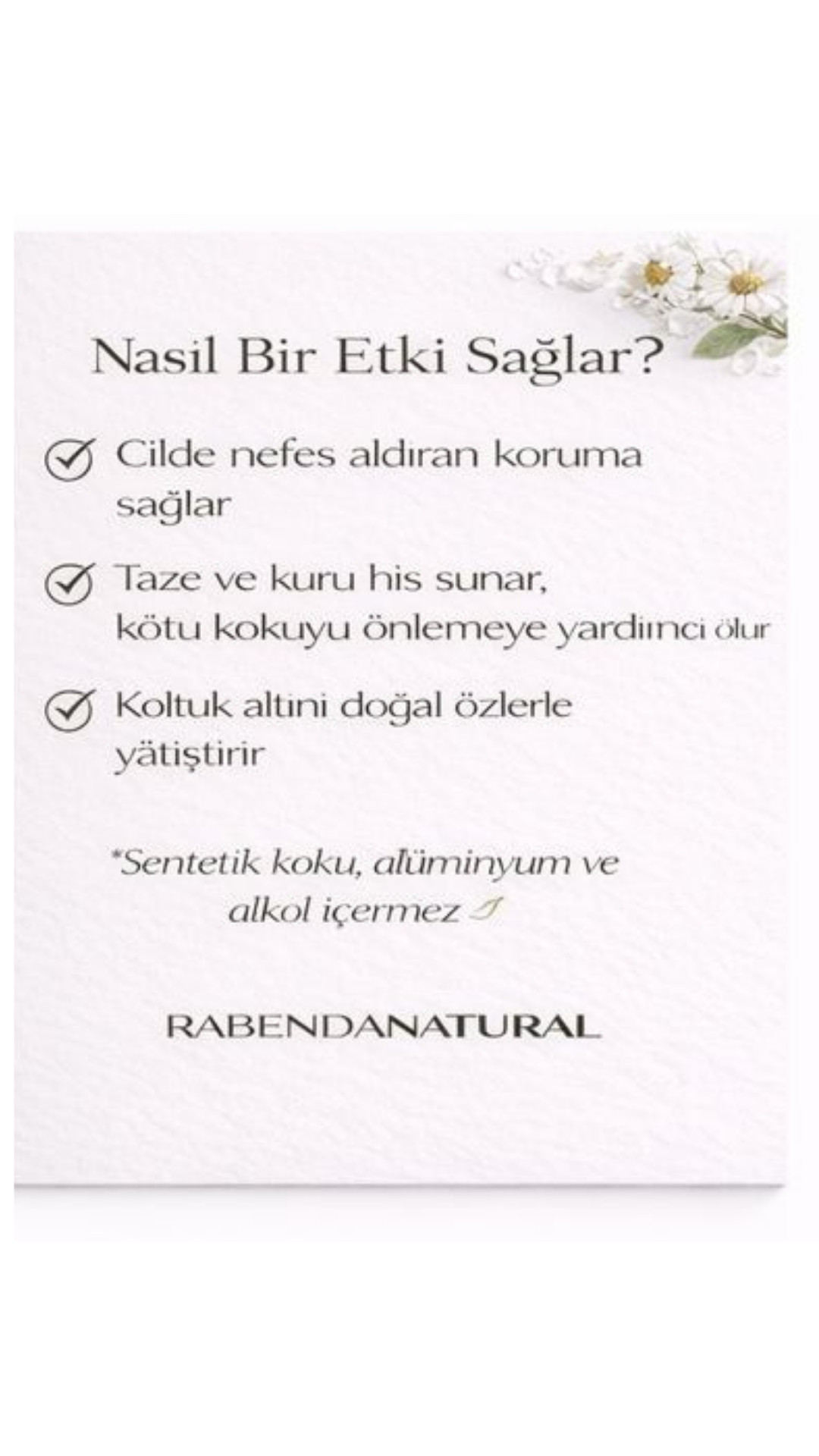 Soft Doğal Deodorant hassas ciltler için alüminyumsuz
