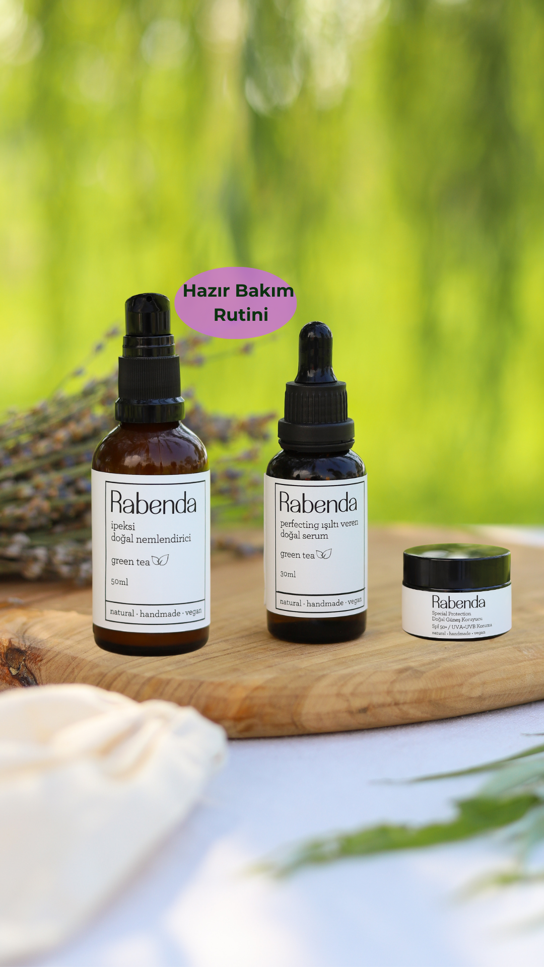 Rozaya Eğilimli Kuru Cilt Bakım Seti hassas cilt kızarıklık karşıtı
