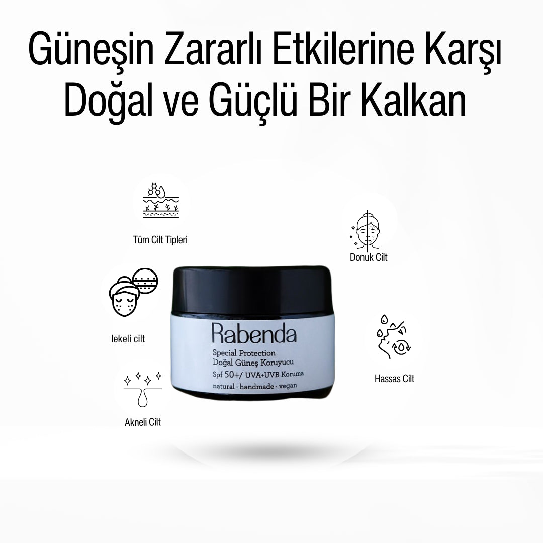 Special Protection Doğal Güneş Kremi SPF 50+ leke karşıtı UVA UVB koruma
